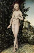 Lucas Cranach Venus stand landscape France oil painting artist